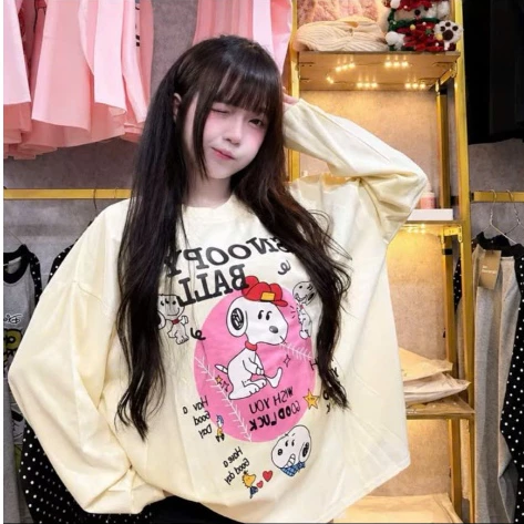 TỔNG HỢP CÁC MẪU- Áo thun cotton Tay Dài In nhiều họa tiết hoạt hình đáng yêu CAMATORE m65a