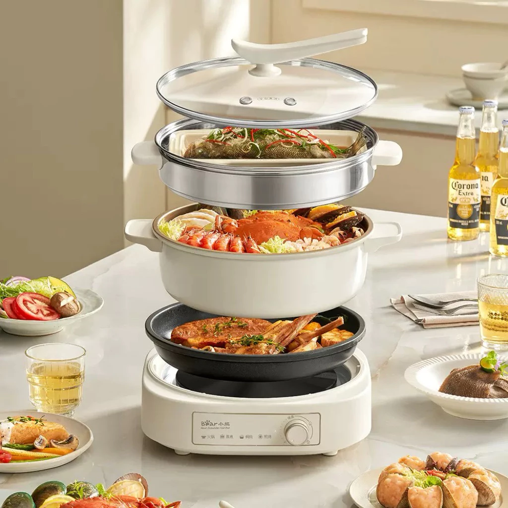 Nồi lẩu điện đa năng Bear 3in1 M50B7 - 5 món
