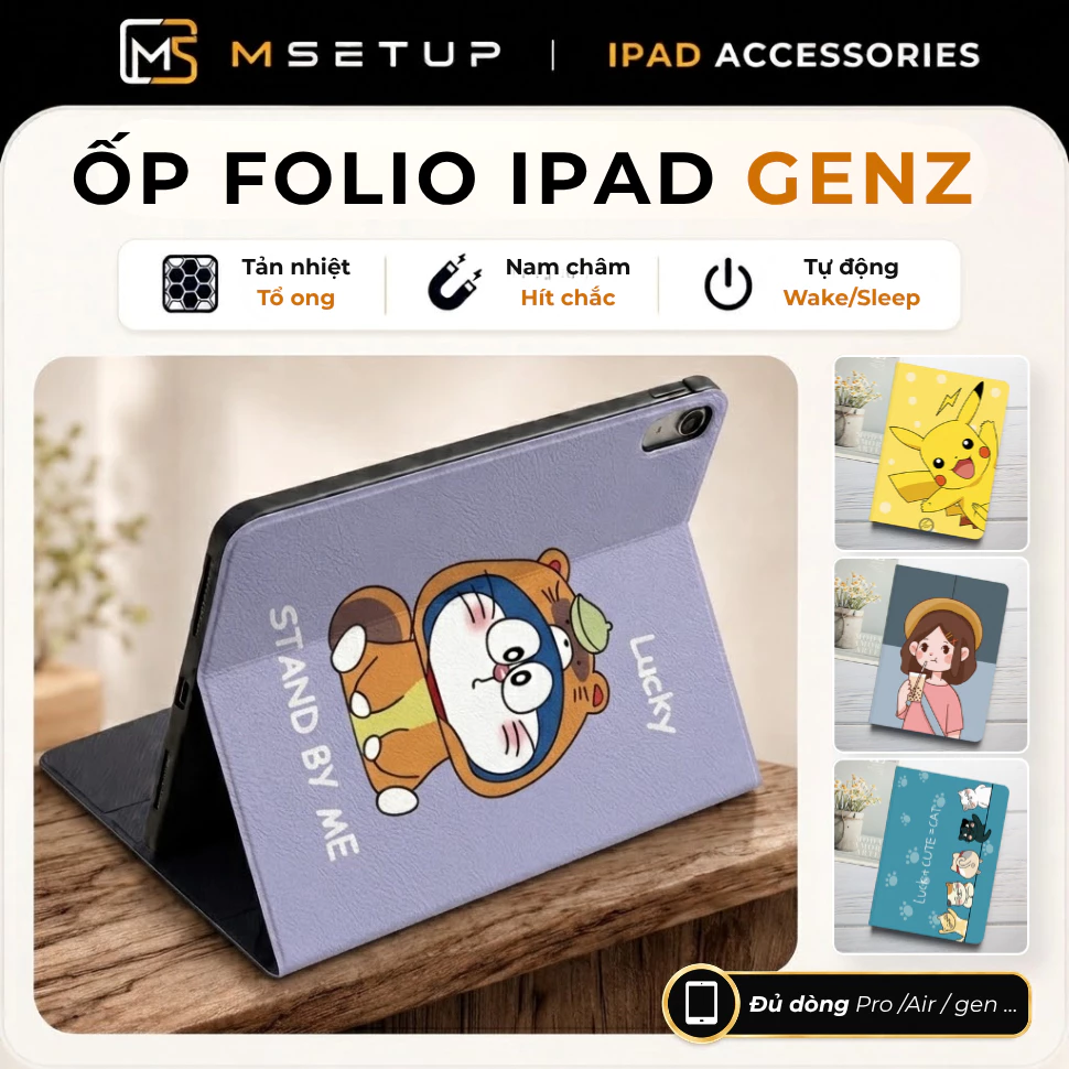 Bao da iPad Gen 11 A16/Gen 10 10.9 phong cách Minimalist, Ốp viền Silicone dẻo in họa tiết tinh tế