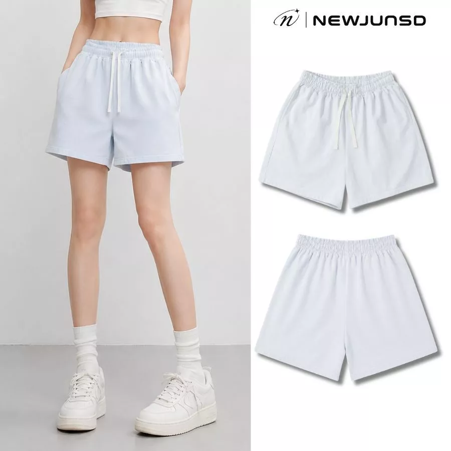 Quần KAKI Short Nam Nữ NEWJUNSD Chất Kaki Mềm Mại Dáng Trên Gối Mặc Hè Thoáng Mát