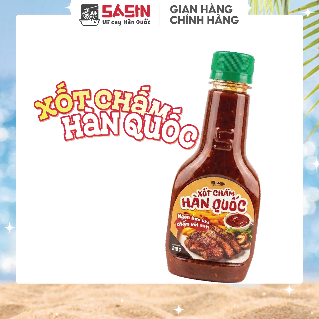 Xốt chấm Hàn Quốc Sasin (1 chai 210gr) - Hương vị chuẩn Hàn TGVI0047