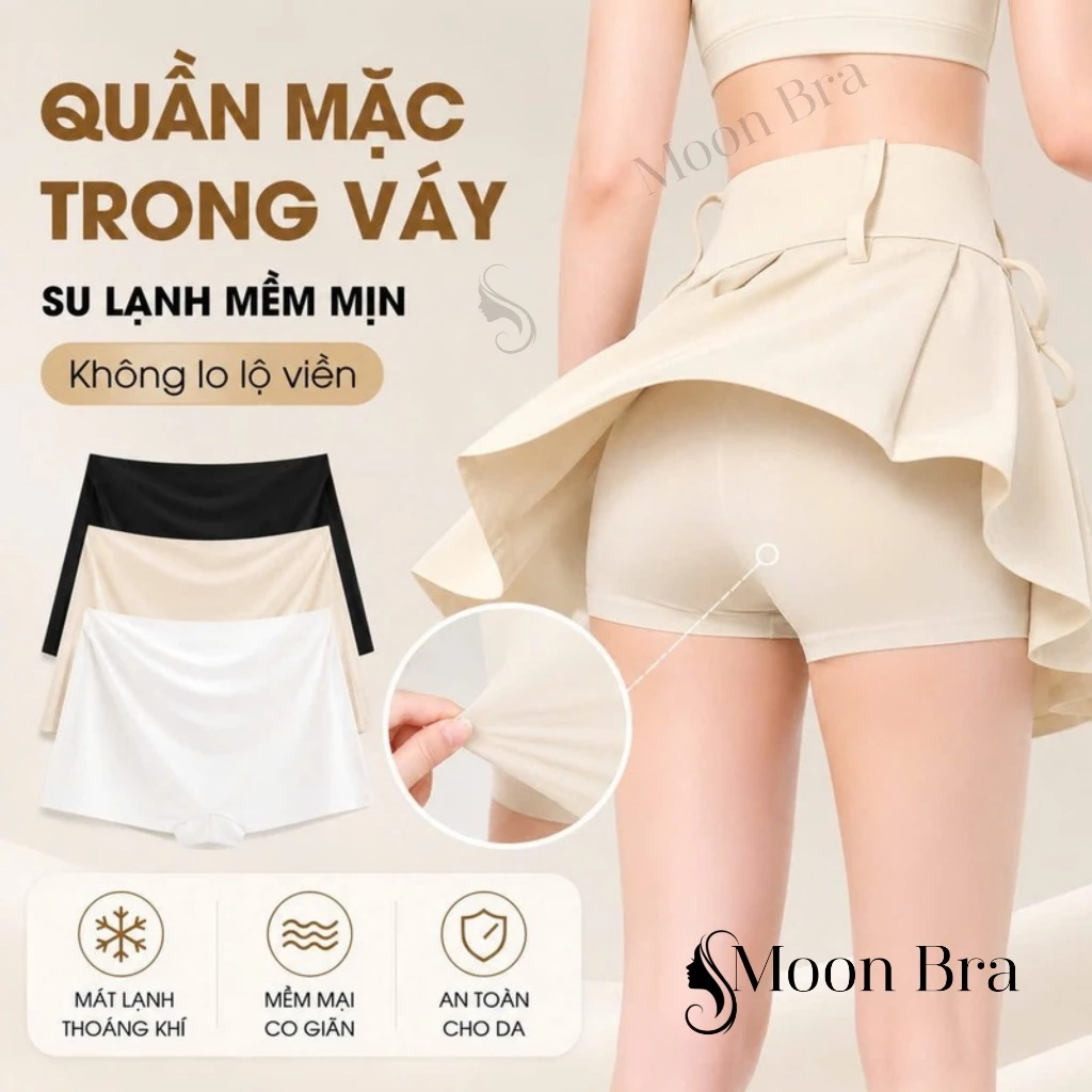 Quần lót su đúc, quần mặc trong váy đúc su mềm mịn không lộ viền QS105