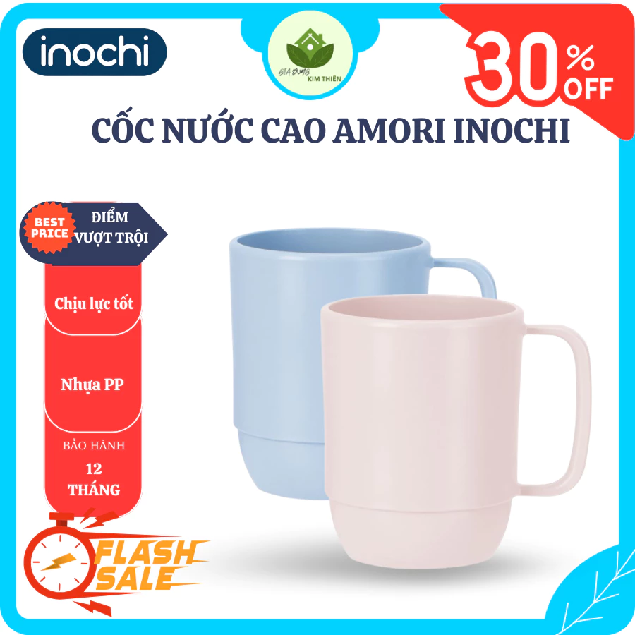 Cốc Uống Nước Inochi Amori Nhật Bản Chịu Nhiệt -30 Đến 140 Độ C, An Toàn Dễ Dàng Vệ Sinh - Gia Dụng Kim Thiên