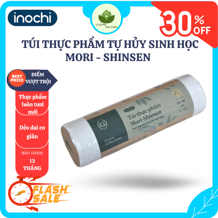 Túi Thực Phẩm Mori Tự Hủy Sinh Học Chất Liệu Cao Cấp, Bảo Quản Rau Củ Thịt Cá Tiện Lợi - Gia Dụng Kim Thiên