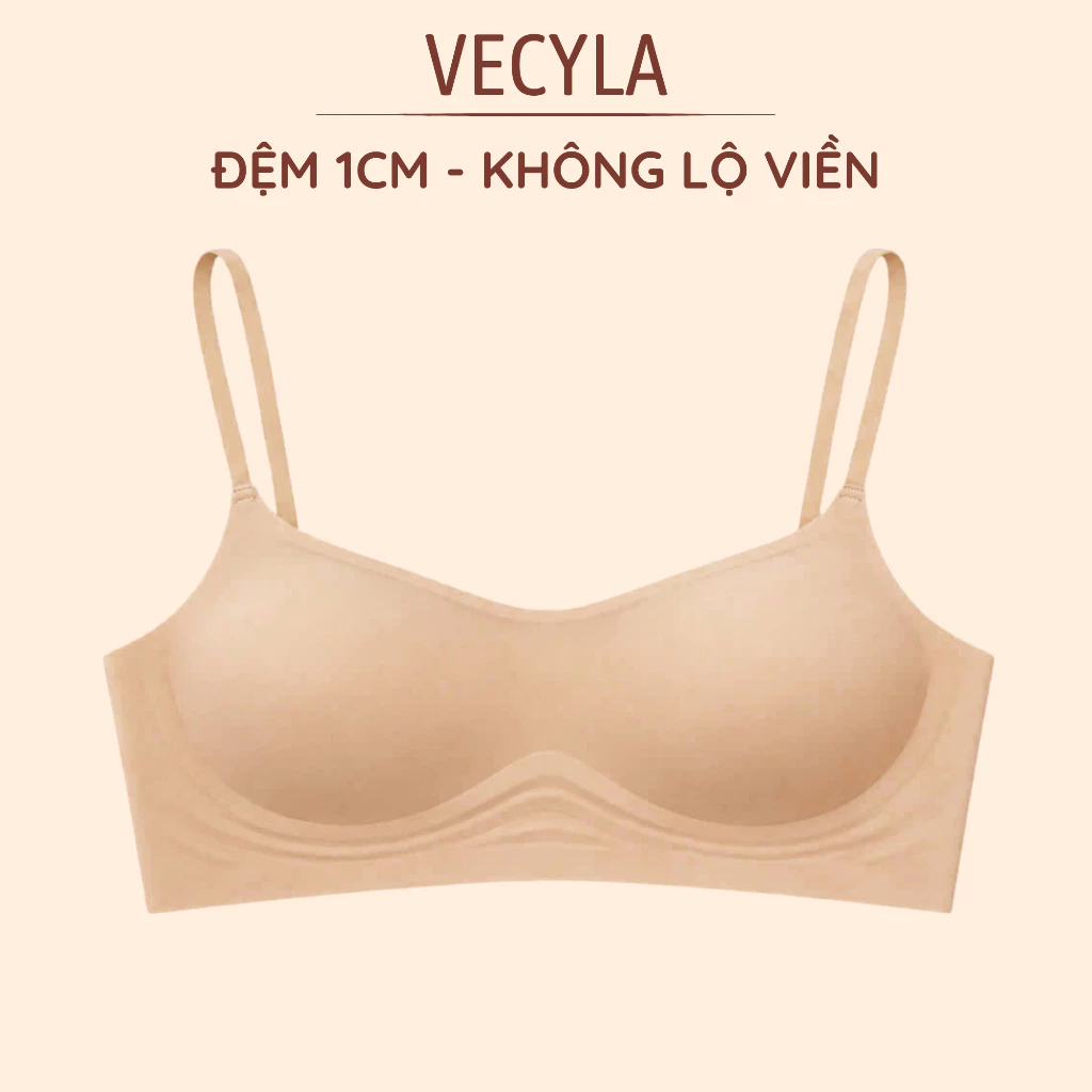 Áo lót nữ VECYLA - Áo ngực quả ngang cổ thấp khoét sâu không lộ viền A 152