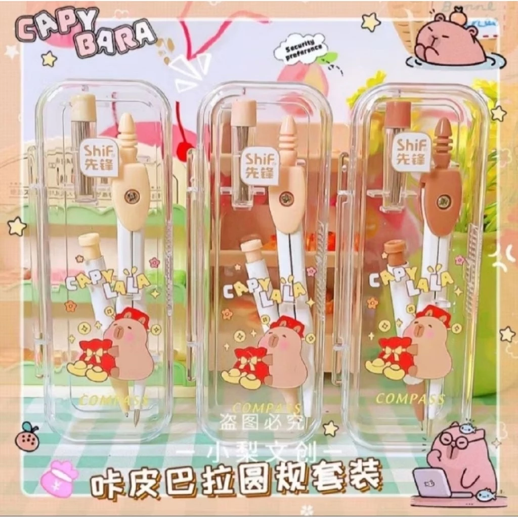 Compa chì kim tặng kèm ống ngòi chì 0.5 cho học sinh tiểu học