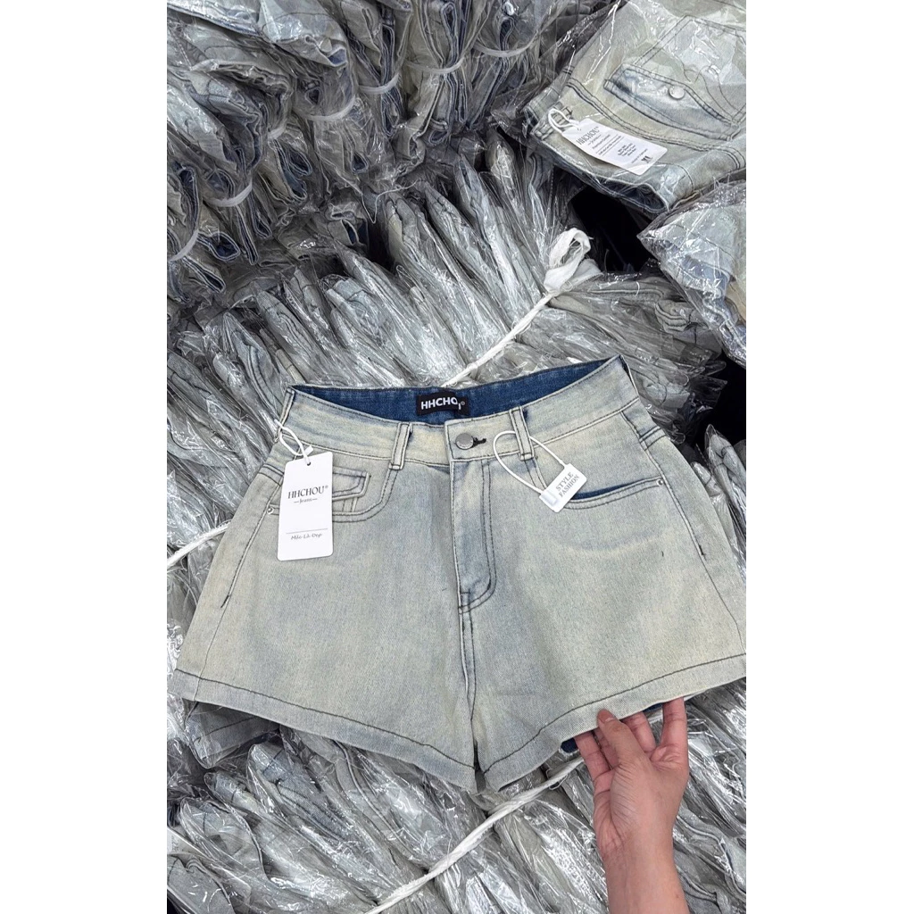 Short Jean HHChou Wash Bạc Có BigSize