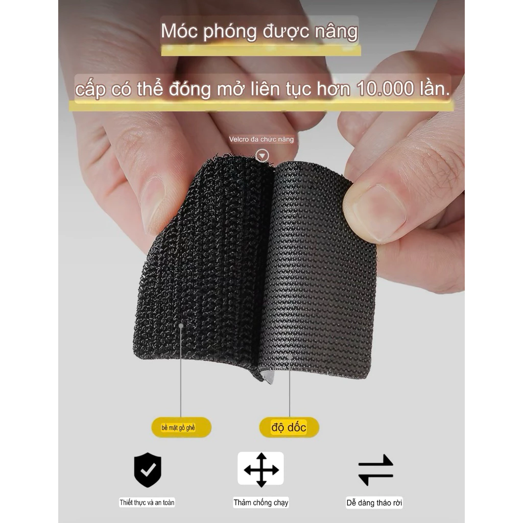 Combo 10 20 50 Miếng Dán Cố Định Thảm Lót Sàn, Thảm Taplo Ô Tô, Ghế Sofa, Giường 5x5cm – Tiện Lợi, Dán Chắc, Tái Sử Dụng