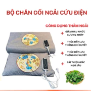 Thảm Sưởi Ngải Cứu Đông Y Cao Cấp - Đệm Sưởi Thảo Dược Giảm Đau Mỏi, Thư Giãn, Hỗ Trợ Giấc Ngủ