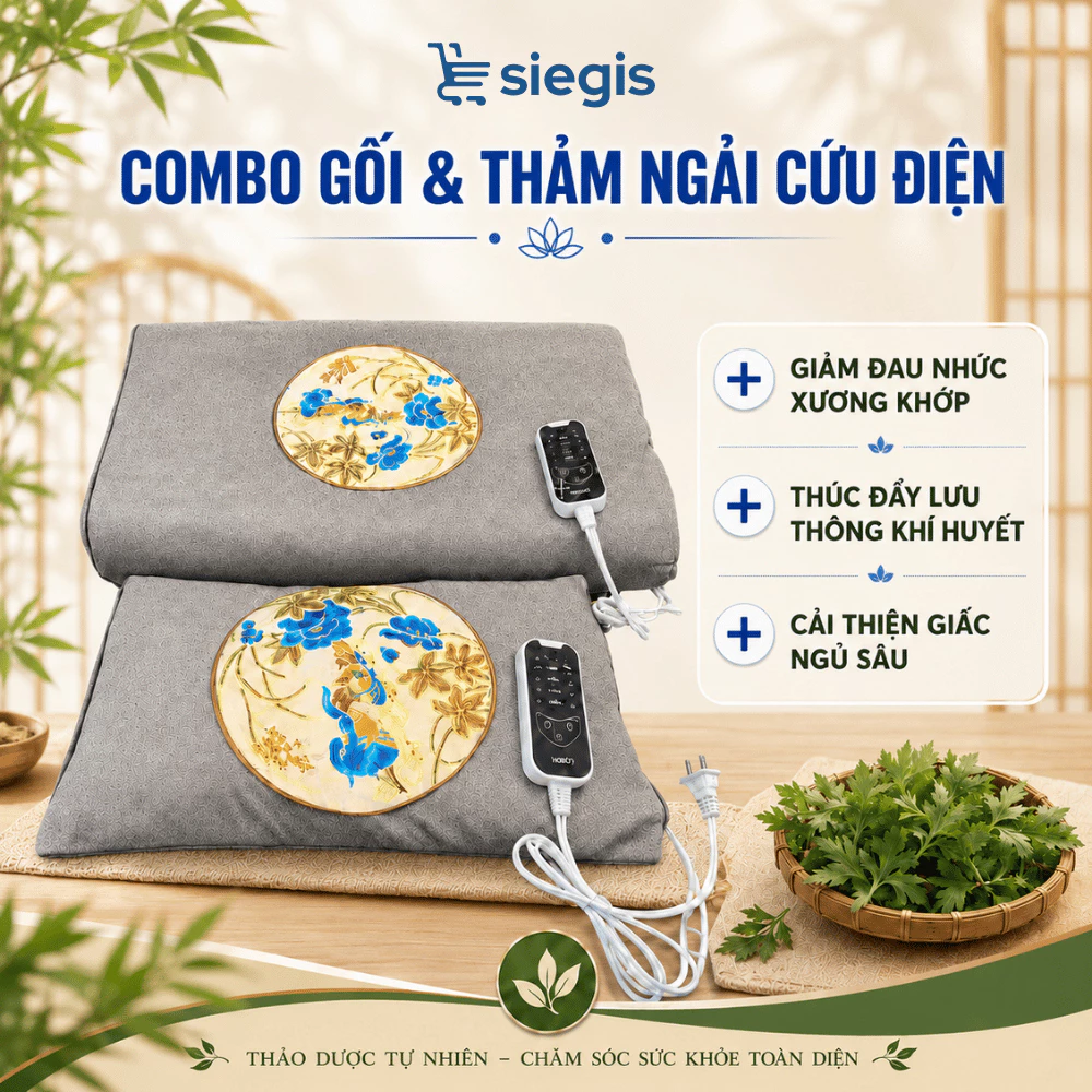 Thảm Ngải Cứu Điện Didooglt Cao Cấp - Đệm Ngải Cứu Đông Y Sưởi Ấm Giảm Đau Mỏi Cải Thiện Giấc Ngủ