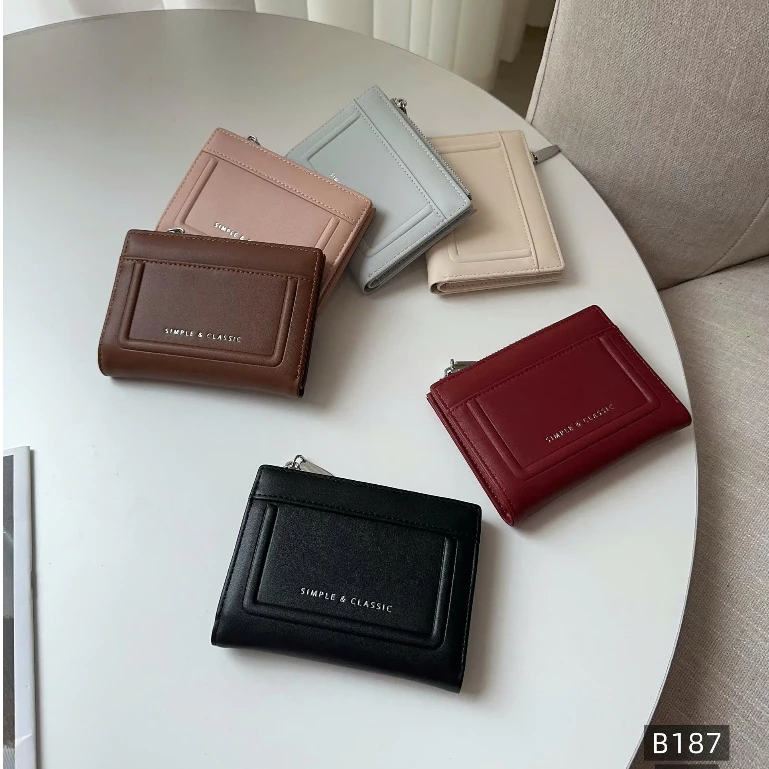 Ví nữ, ví YaDas da PU cao cấp nhiều ngăn hàng đẹp kiểu dáng basic B187 - Lucky9store