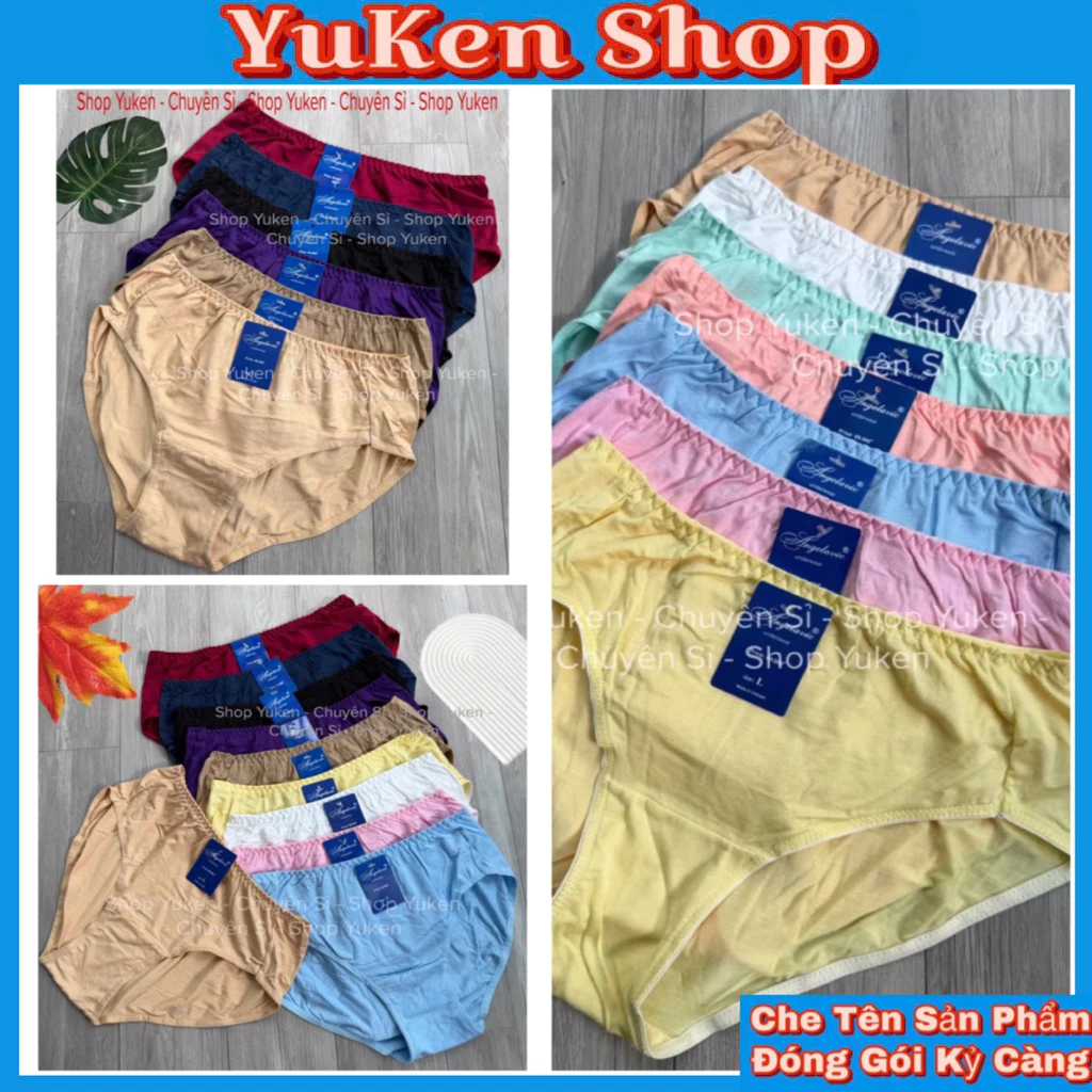 💖Quần Lót Cotton Đại Trơn💖Big Size Đến 95kg-Quần Lót Coton Lưng Cao Việt Nam