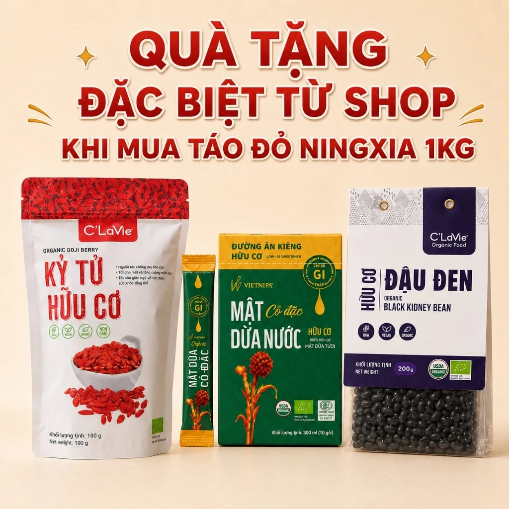 QUÀ TẶNG ĐẶC BIỆT CHO TẢO ĐỎ NINGXIA
