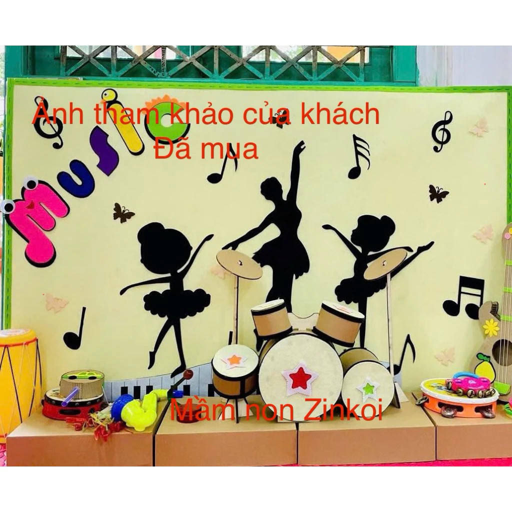 Góc âm nhạc mầm non, Góc nghệ thuật, Tranh góc âm nhạc
