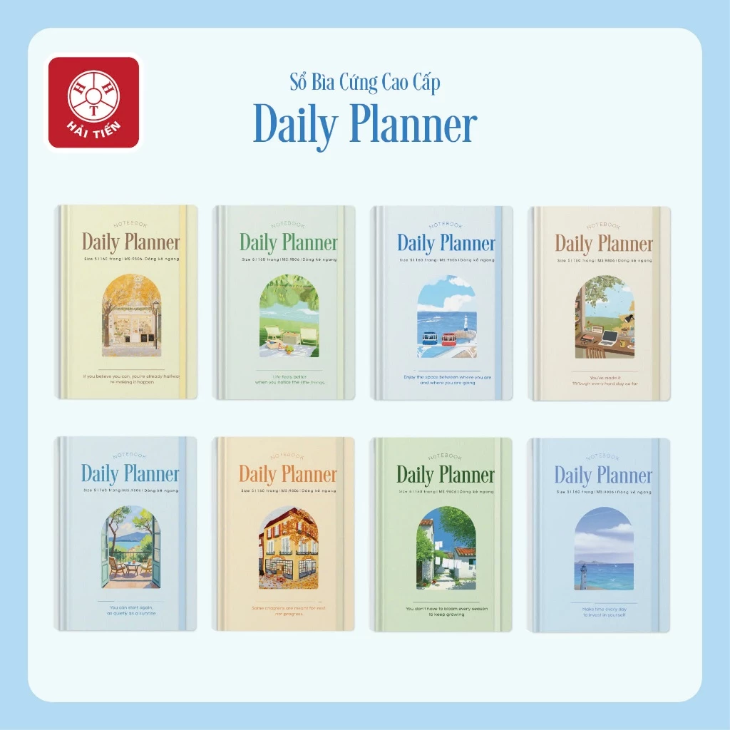 HẢI TIẾN Sổ bìa bồi cao cấp - Daily Planner - ĐL 100g/m2