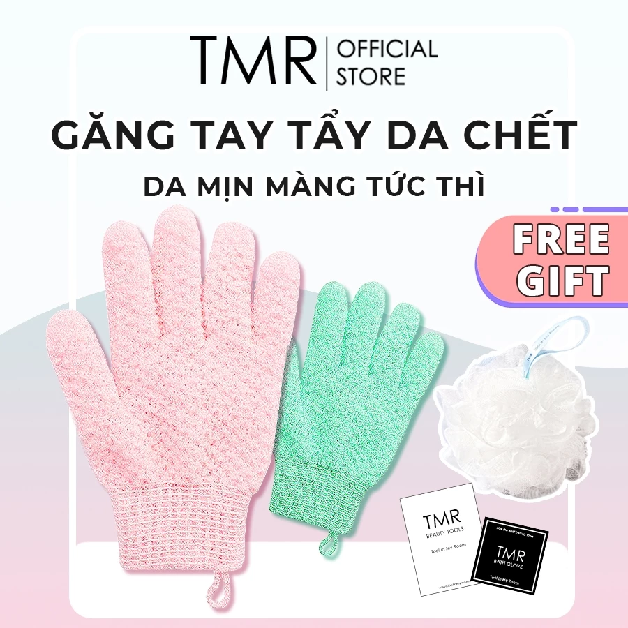 1 Găng tay tẩy tế bào chết TMR cao cấp 3 lớp dày dăn, tiện dụng