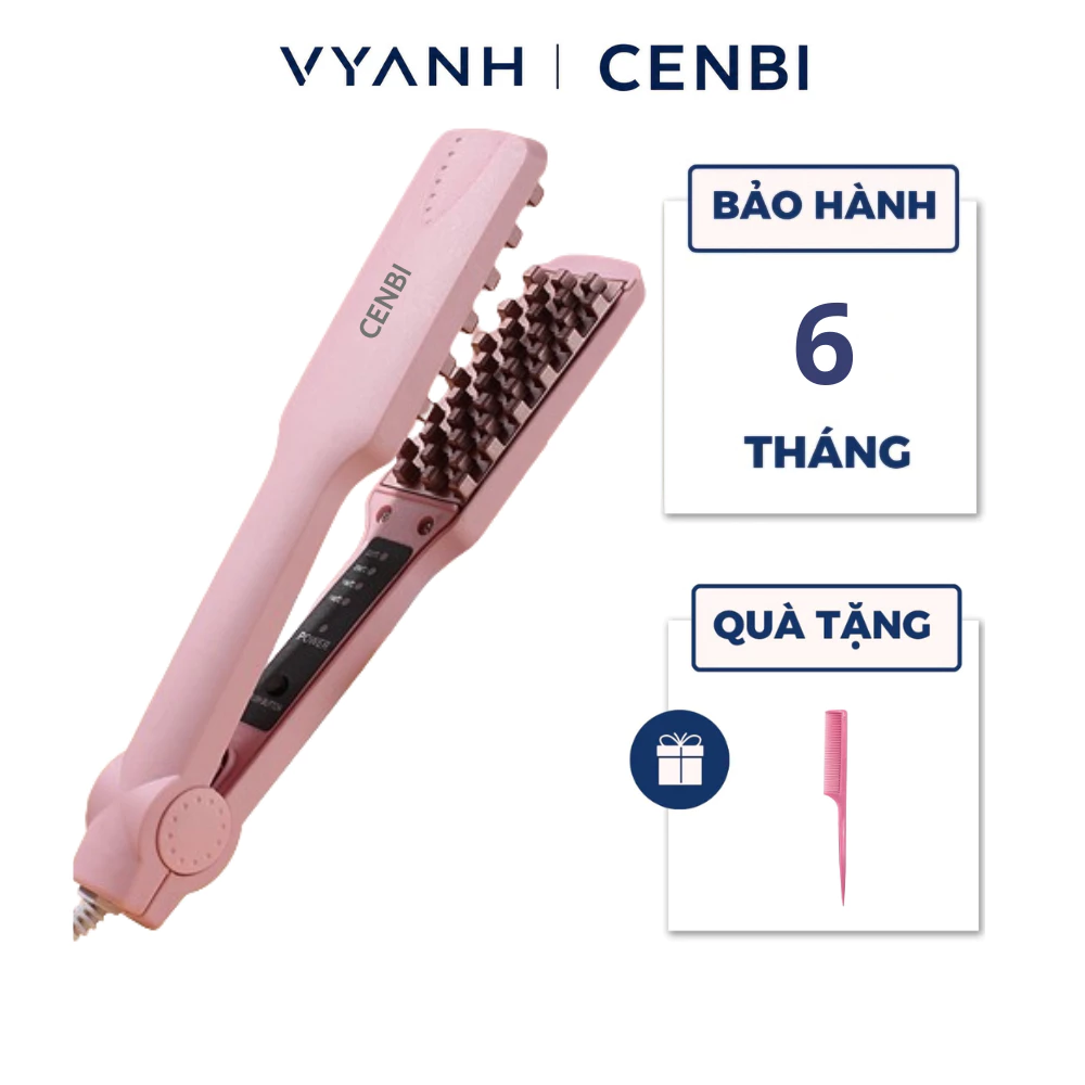 Máy bấm dập phồng chân tóc CENBI x VYANH chân vuông giúp tóc phồng tự nhiên không làm tổn thương tóc