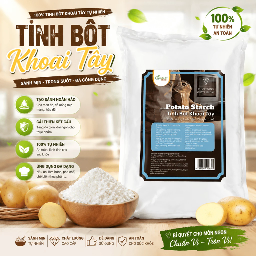 1KG Tinh bột khoai tây nguyên chất_Xuất xứ Đức