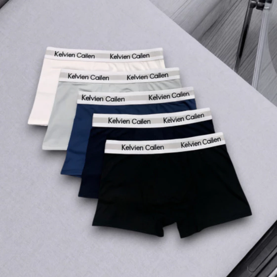 [Giá Sốc] Hộp 5 quần lót boxer nam K.Cailen, quần sịp nam thun lạnh co dãn thoáng mát kháng khuẩn