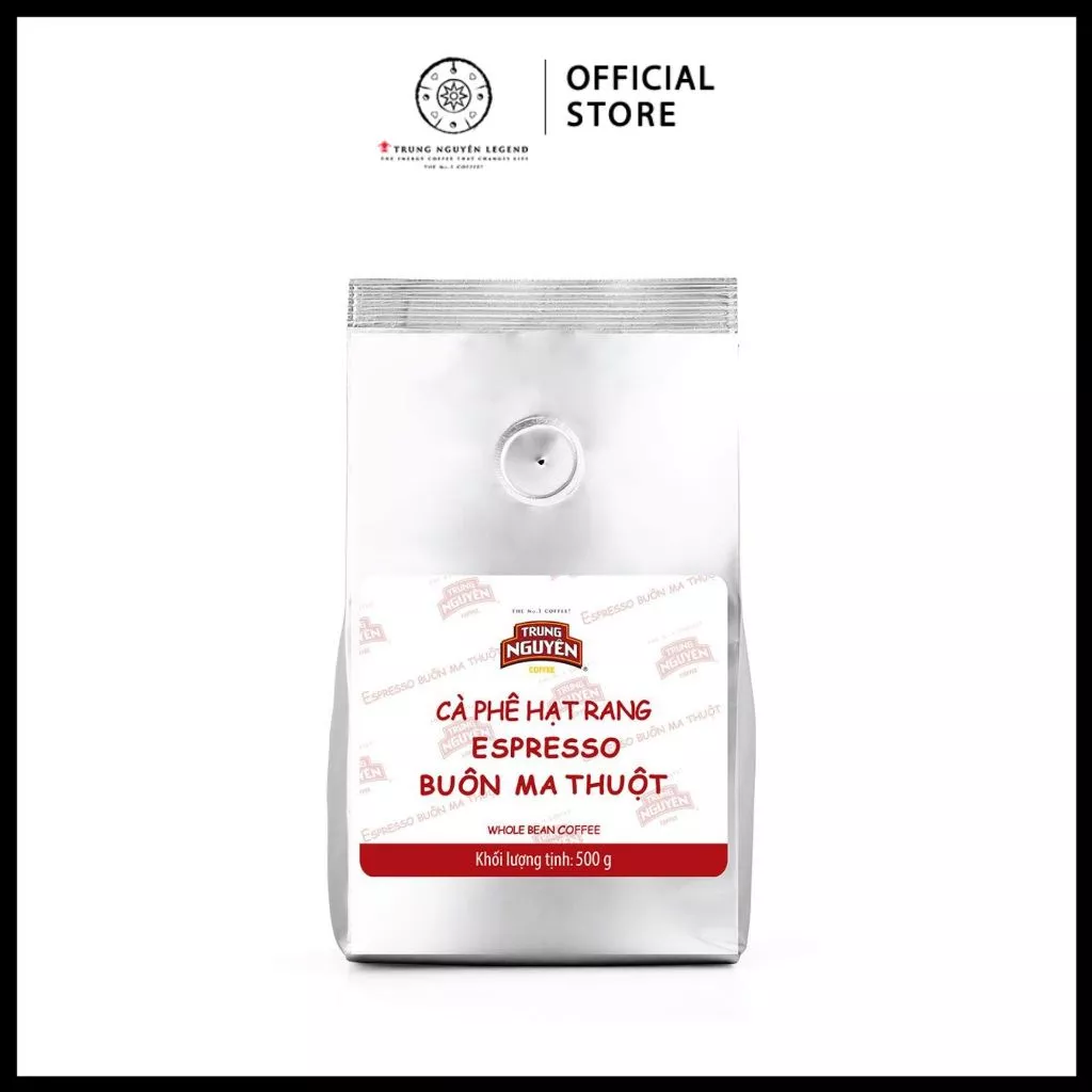 Trung Nguyên Legend - Cà phê hạt Espresso dành cho pha máy - Bịch 500gr
