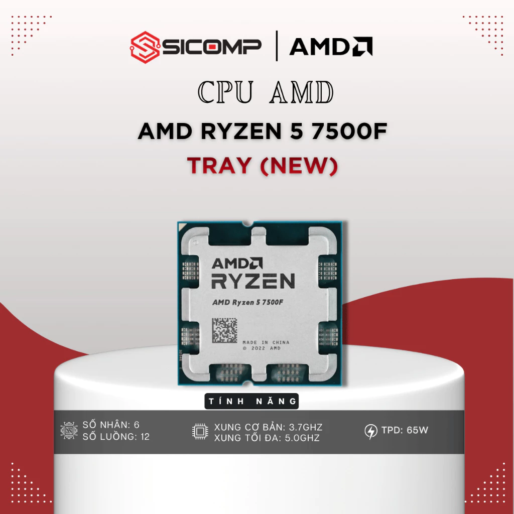 [FULL VAT] CPU AMD RYZEN 5 7500F NEW TRAY, BH 3Y