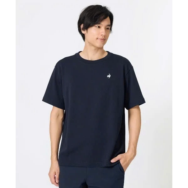 Áo thun co tròn Tee LE.coq xuất Nhật logo con gà trươc ngực unisex form reglar fit sịn