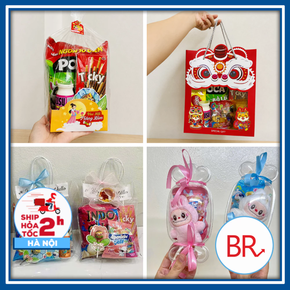 [Sỉ 100/50/30] Túi Chia Bánh Kẹo Trung Thu Hình Lân-Túi Đựng Quà Tặng Cho Bé,Quà Tặng Sinh Nhật, 1/6 Tiệc Lớp 02347