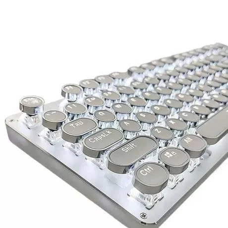Bộ Keycap 104 Phím PBT Trắng Shine Through Xuyên LED OEM Cho Bàn Phím Cơ Cherry Akko Aula GMK67 F87