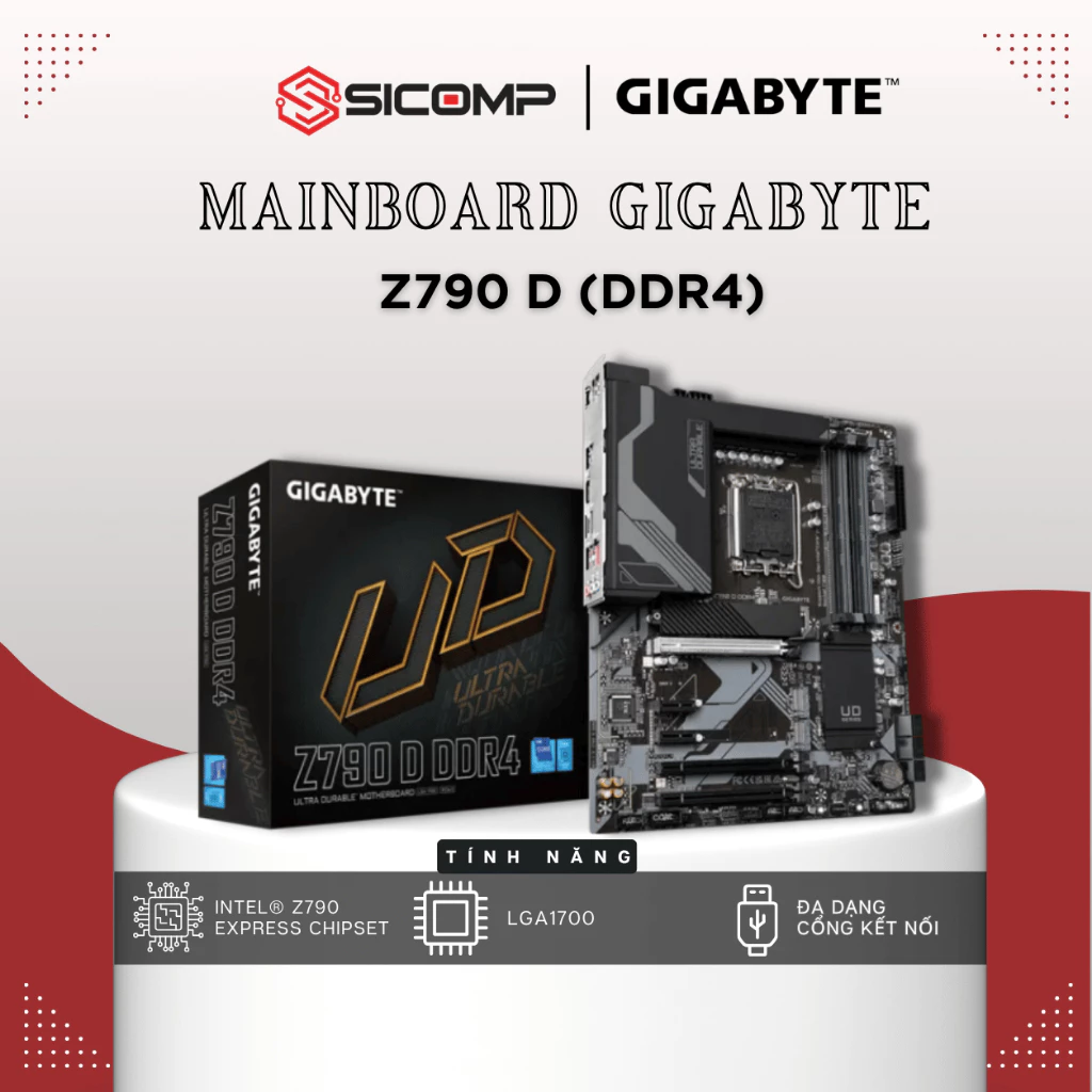 [FULL VAT] Mainboard Gigabyte Z790 D DDR4, CHÍNH HÃNG, BH 3Y