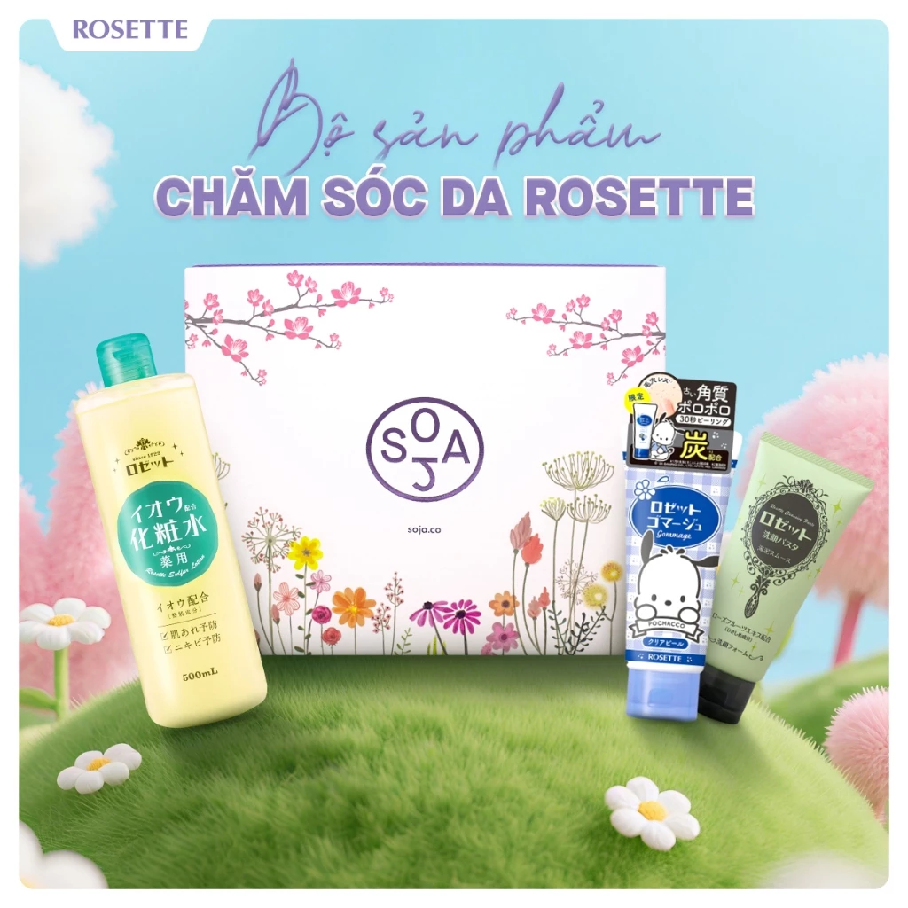 Bộ Sản Phẩm Chăm Sóc Da Rosette