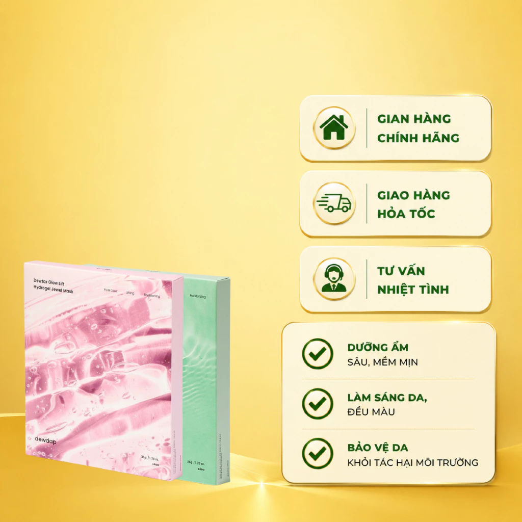 Hộp 4 Mặt Nạ Thạch Dewdap 35g/4ea