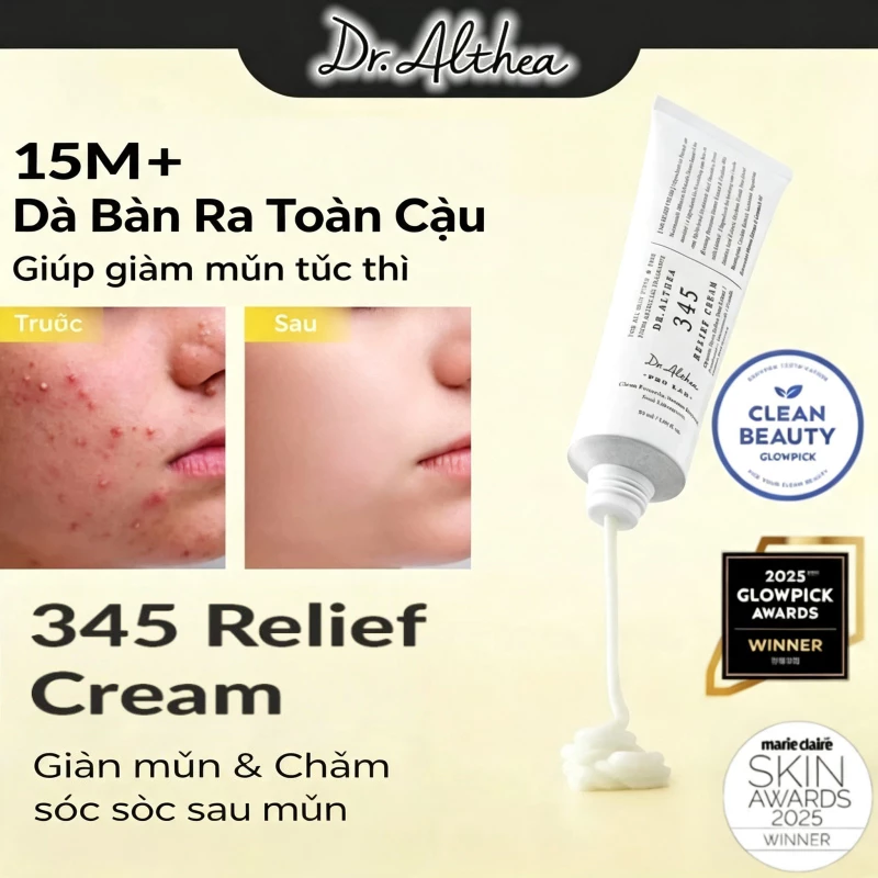 Kem dưỡng ẩm mặt Dr. Althea 345 Relief Cream 50ml Ceramide