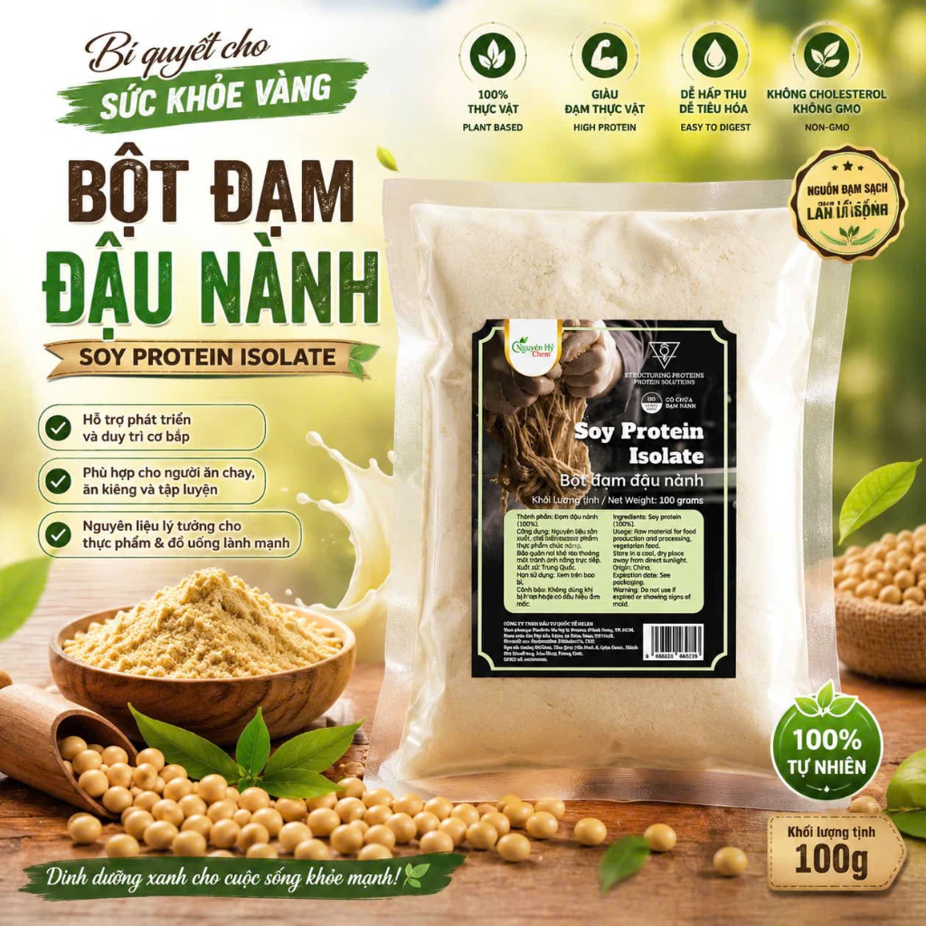 Bột Đạm Đậu Nành 100g (Isolated Soy Protein)