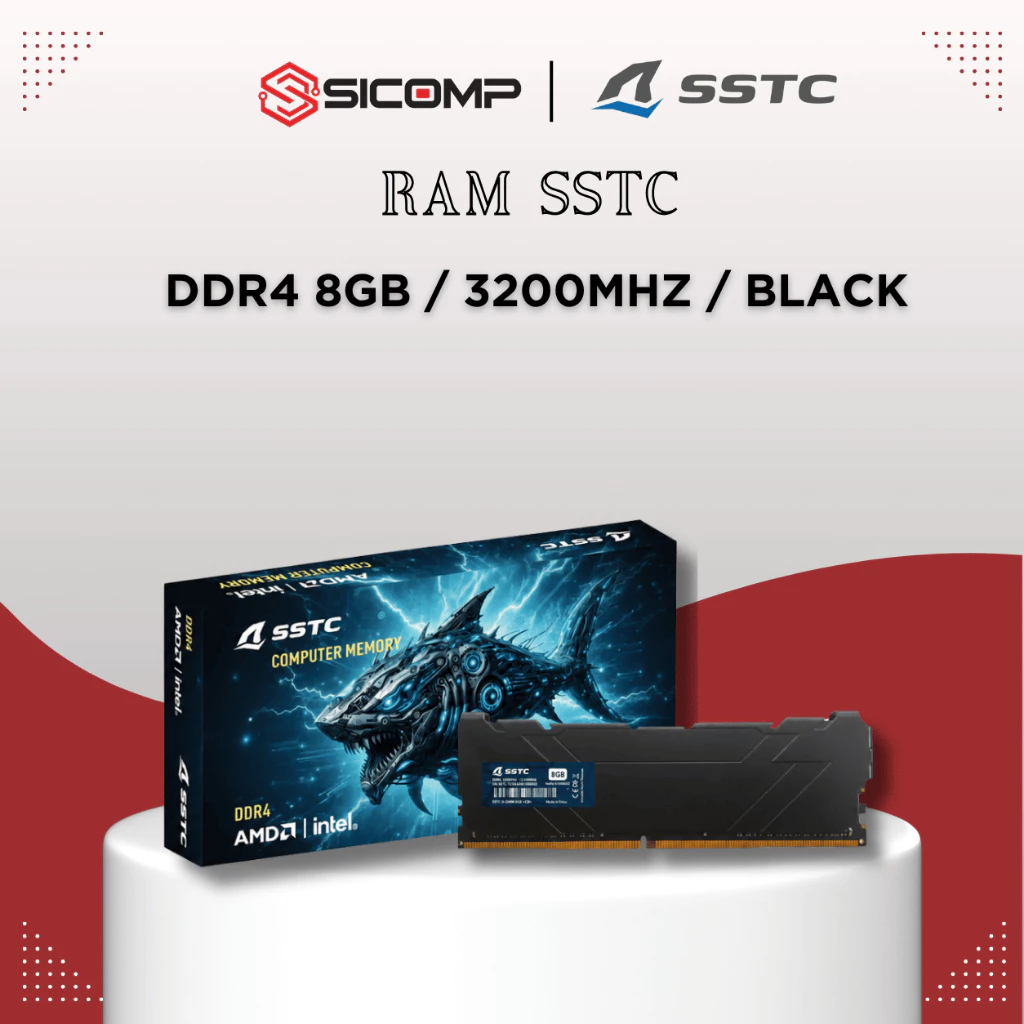 [FULL VAT] RAM SSTC DDR4 8GB / 3200MHZ / MÀU ĐEN