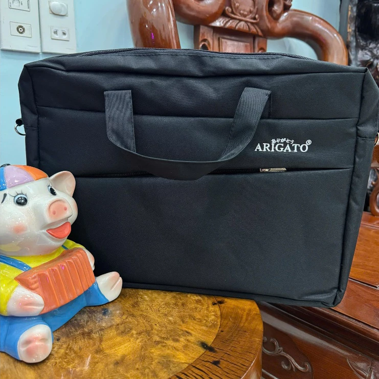 Túi đựng laptop Arigatoo/ Coolbell 15.6 inch - MÀU ĐEN , Có Quai xách, Dây Đeo, Cao Cấp, Dày Dặn,