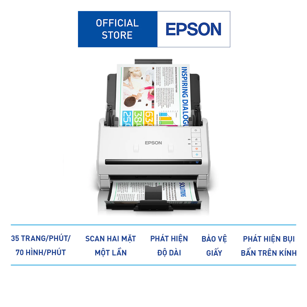 Máy scan tài liệu Epson WorkForce DS-530II (A4, Scan Hai Mặt)
