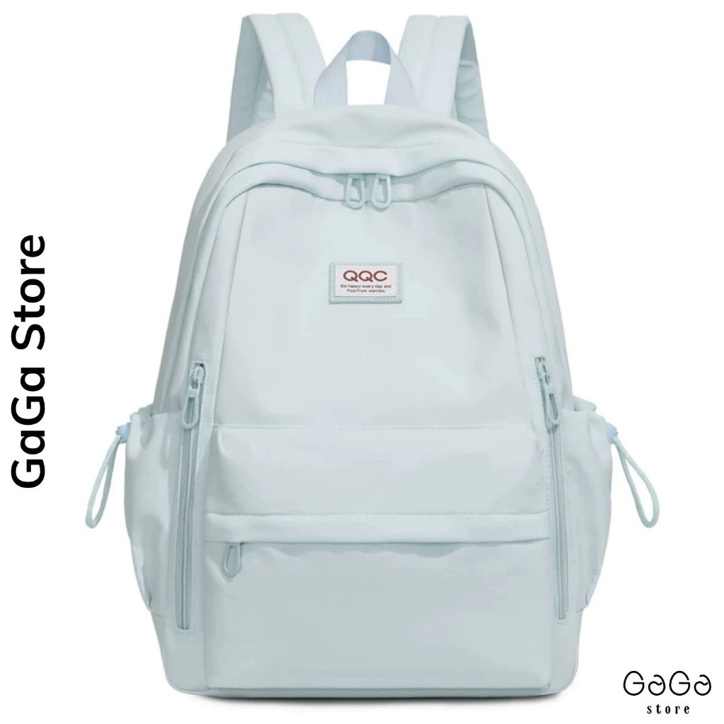 Balo đi học nhiều ngăn đơn giản màu pastel phong cách Ulzzang cho học sinh các cấp B953 gagastore