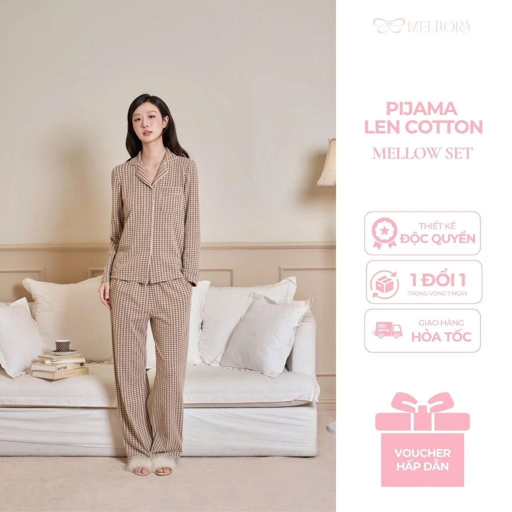 Set Pyjama Thu Đông Nữ Dài Tay Chất Nỉ Hàn Dày Ấm, Bộ Đồ Ngủ Cao Cấp Mềm Mại Thoải Mái Giữ Nhiệt Tốt– BDD06