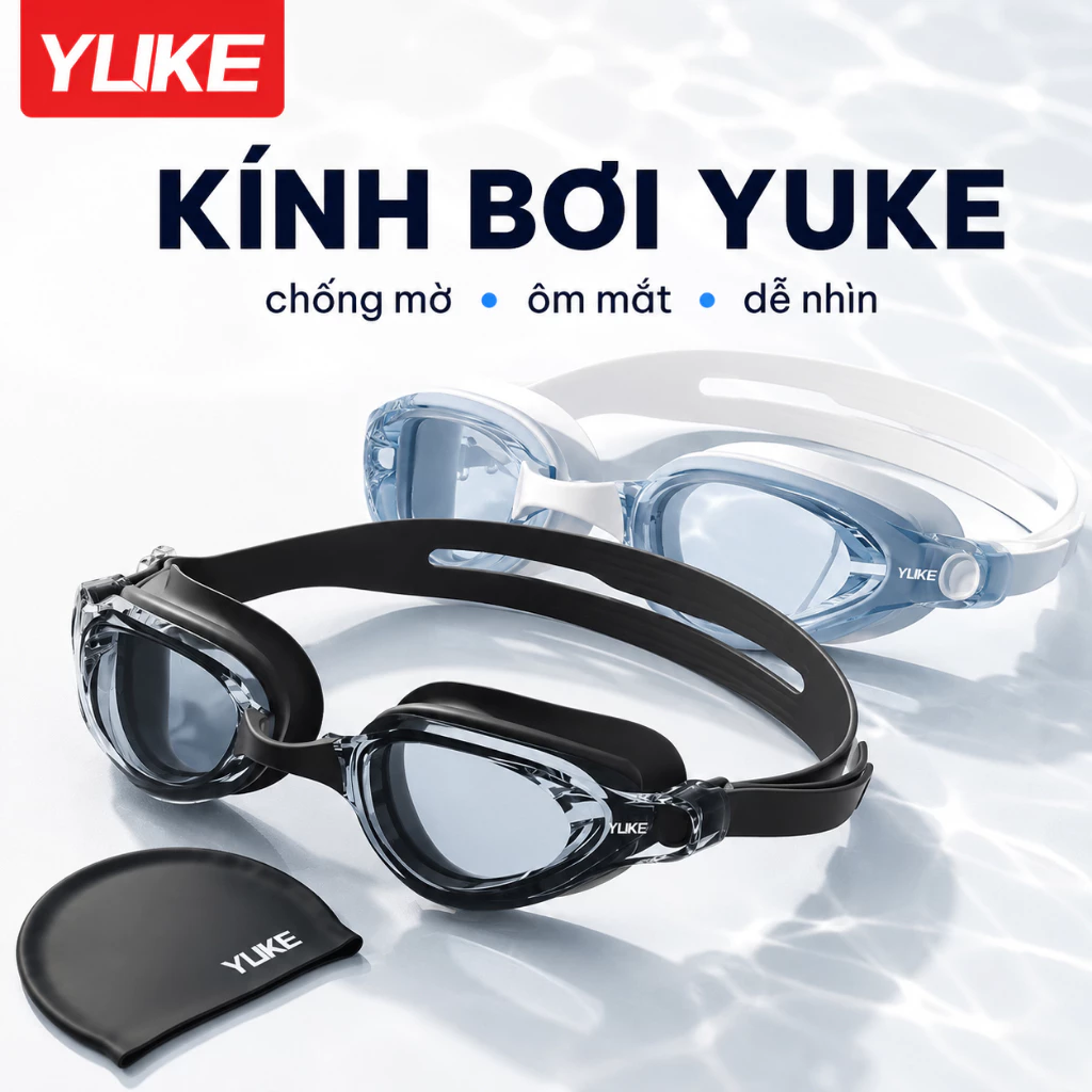 Kính bơi Shiwei Ylike chống mờ chống nước, mắt kính trong rõ, đệm silicone mềm ôm mắt dùng cho nam nữ S200