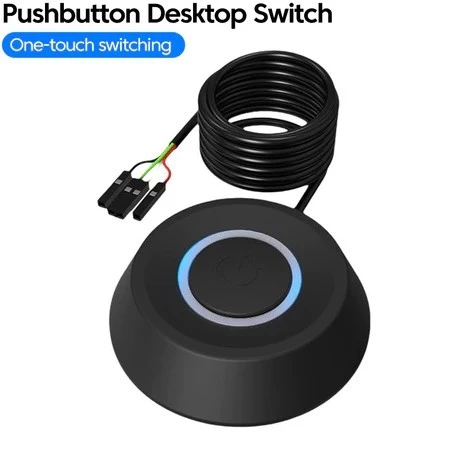 Công Tắc Nguồn Máy Tính Để Bàn Dây Dài 1.8M | Nút Bật/Tắt PC Gắn Ngoài | Công Tắc Remote PC Có Đèn LED