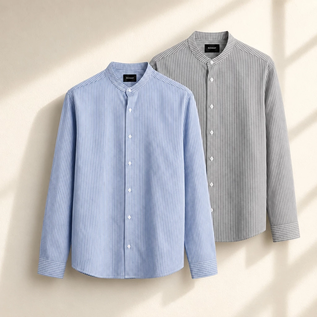 Áo sơ mi nam ROWAY PREMIUM vải cotton oxford | dài tay oxford cổ trụ