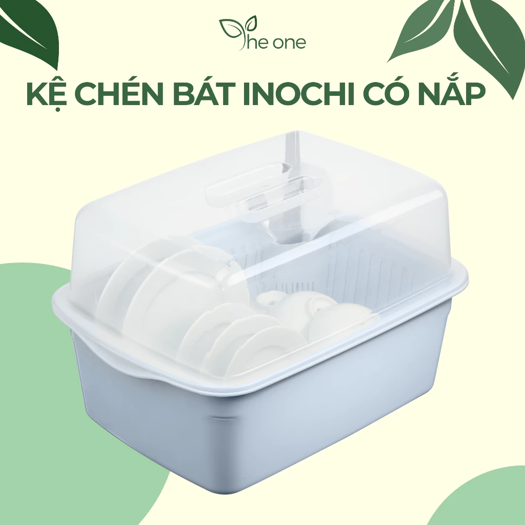 Kệ chén bát INOCHI cao cấp. Thiết kế vĩ ráo nước tiện dụng, nhựa nguyên sinh chắc chắn