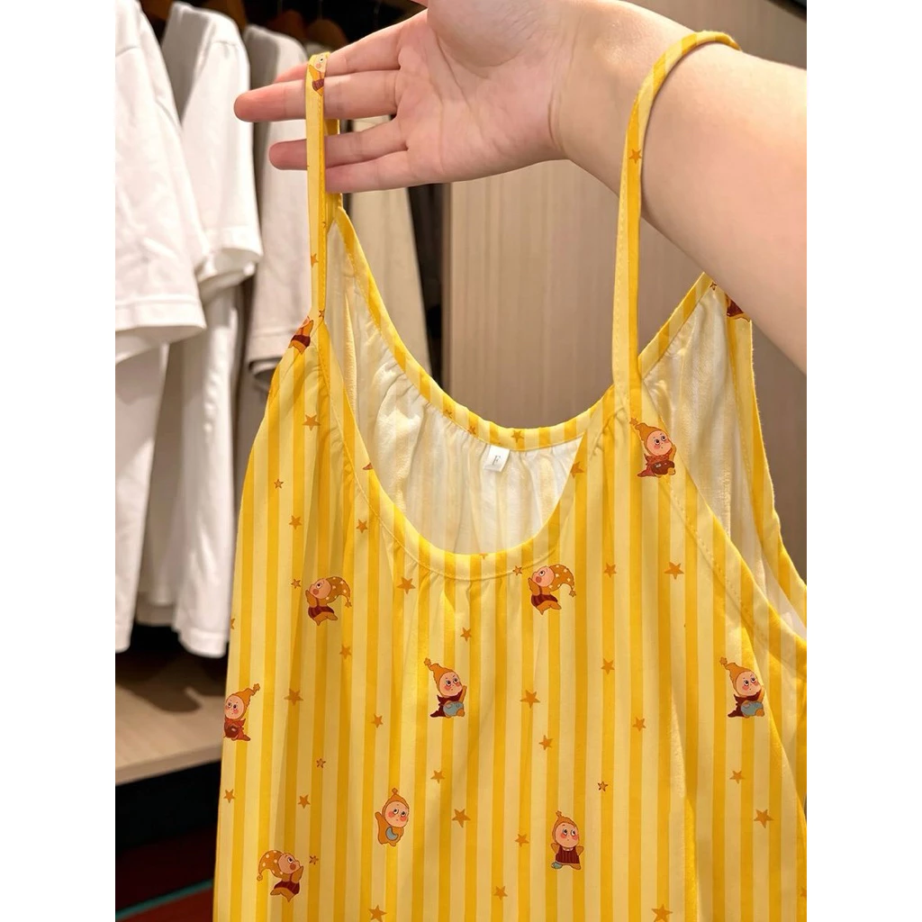 𝐂𝐡𝐚𝐫𝐥𝐨𝐭𝐭𝐞.𝐨𝐝_ Váy Ngủ 2 Dây Nhiều Hoạ Tiết Hoạt Hình Cutee 2026