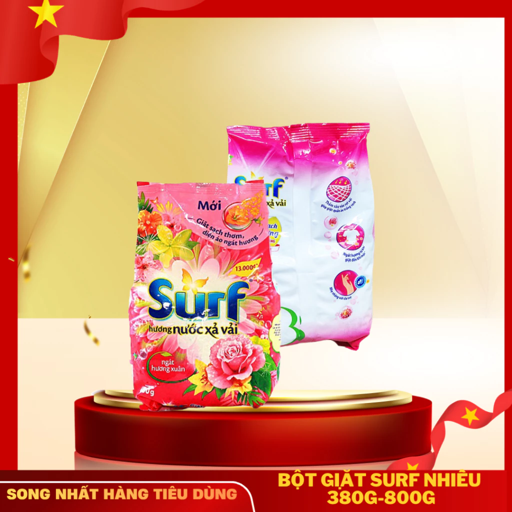 Bột Giặt SURF Hương Nước Hoa 380g, 800g