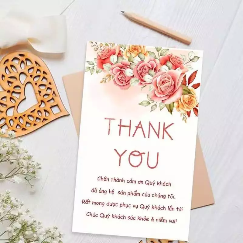 Thiệp Cảm Ơn Khách Hàng Đã Luôn Ủng Hộ Shop Trong Thời Gian Vừa Qua