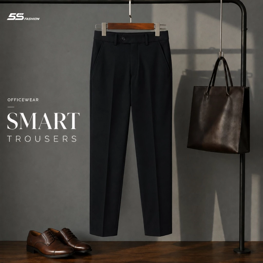 [SVIP X 5S] Quần Tây Nam 5S FASHION Smart Trousers Chất Vải Cao Cấp Đứng Phom, Trẻ Trung M0QAU26035