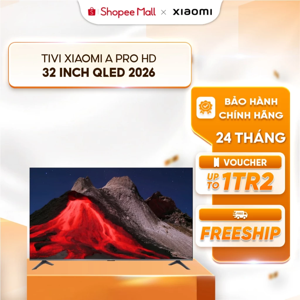 Tivi Xiaomi TV A 32 inch/ A pro 32 inch 2026- Trợ lý Google Voice - BH 2 năm