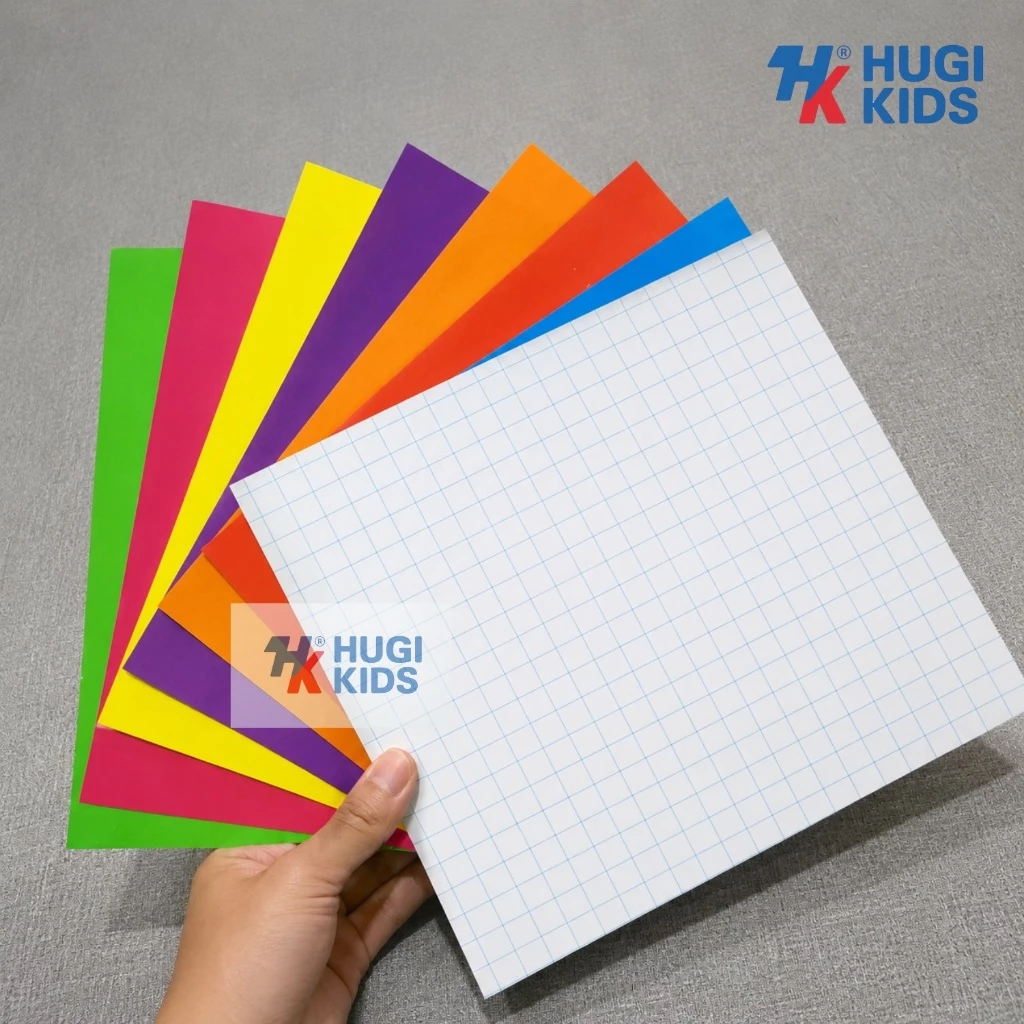 Xấp 70 Tờ Giấy Màu Thủ Công Khổ Nhỏ 17x21cm – Giấy Mỏng Không Keo