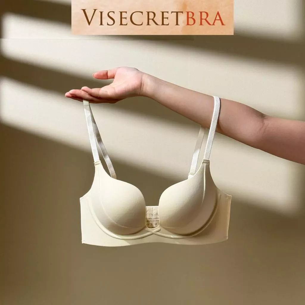 240307 -- Áo Lót Bra Nữ VISECRET BRA Áo Su Đúc Mút Mỏng 2cm Tạo Khe Gom Quả Không Gọng Không Đường May