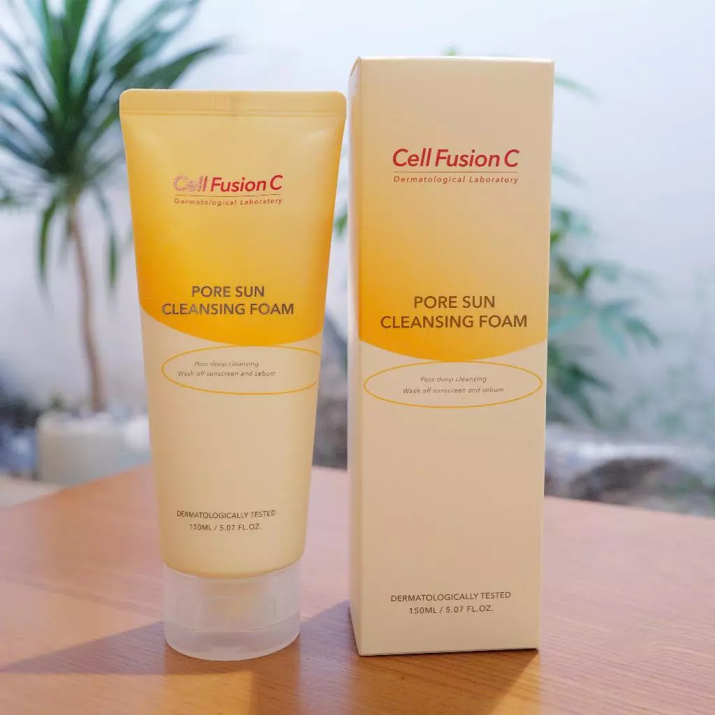 Sữa Rửa Mặt Làm Sạch Kem Chống Nắng Cell Fusion C Pore Sun Cleansing Foam 150ml
